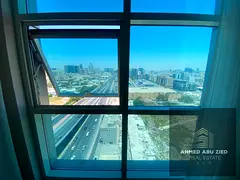 2BR apartment for rent in Al Nuaimiya 3 – City Tower. 3 bathrooms, balcony, central AC, and free p
