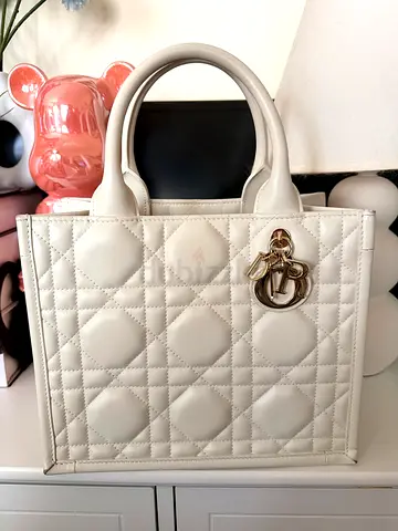 Authentic Dior Book 
Macrocannage Calfskin Small Size Tote