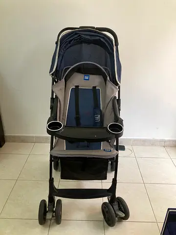 Lightly used Mee Mee brand double cup holder stroller - good condition