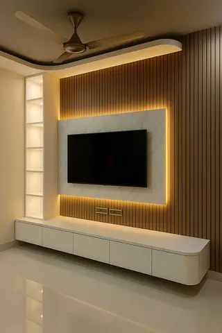 Modern Minimalist Media Wall