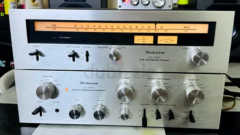 Technics SU-3150 Beautiful Vintage Stereo amplifier and tuner, made in Japan,110v