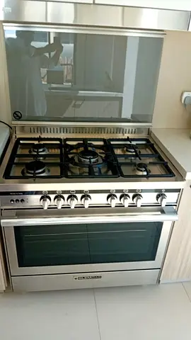 Glemgass latest model 5 Burner full gass with fan stove 90x60 full heavy duety cooking range