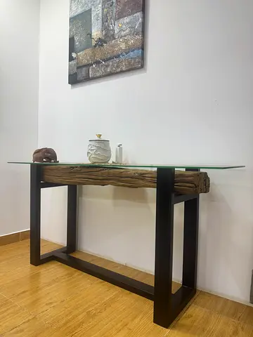 Marina Home Railway Wood Console Table