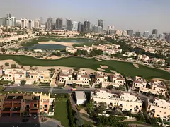 Furnished Studio with garden and golf view available for rent in sports city for 40000 AED