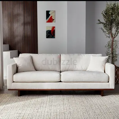 Light Beige 4-Seater Sofa bed كنبة سرير 4 مقاعد