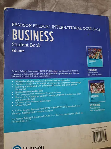 Business Student Book IGCSE Pearson Edexcel- Rob Jones