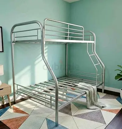 Metal Bunk Bed with Lower Double Frame — Good Condition