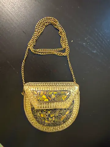 Mini Golden Designer Clutch