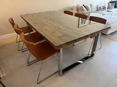 Marina Home Railway Wood Dining Set