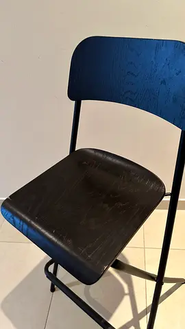 IKEA Franklin Folding Bar Stool with Backrest and Footrest