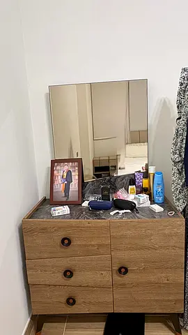 Modern Dresser with Mirror / Vanity Console Table