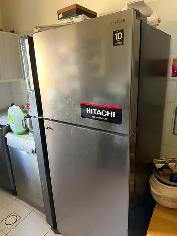 Hitachi stainless steel refrigerator - good working condition 570 letter under warranty for sale