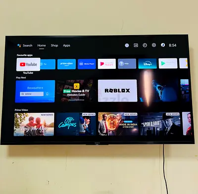 Sony 50 inch Smart LED TV mounted - working condition