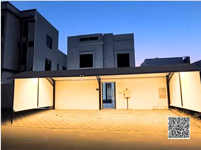 Fully furnished 4BHK villa in Al Bahia. Maid's room, large parking, split AC & appliances. AED 105k