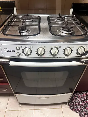 Midea Freestanding Gas Cooker with Oven - Used, Working