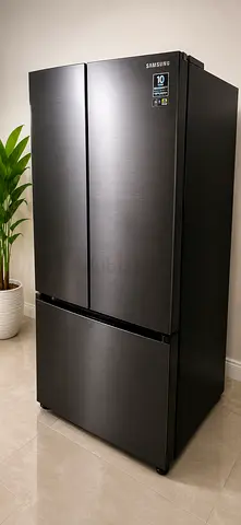 Samsung French Door Refrigerator - 3-Door, Black Stainless, Good Condition