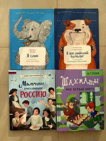 Set of Russian Childrens Books – Illustrated Picture Books and Beginner Reads
