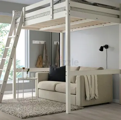 We are selling used IKEA brand loft bed good condition for urgent sell  contact me 05 514 94209