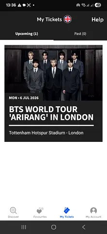 BTS World Tour Arirang Tickets in London