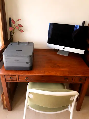 Classic Wooden Study Table Desk with Drawers