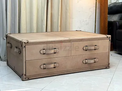 Marina Home genuine Leather coffee table