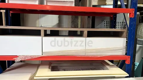 Set of Kitchen Cabinet Doors / Drawer Fronts - Light Cream Finish