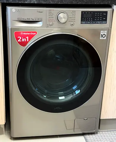 LG 2-in-1 Washer + Dryer 10.5/7 kg - Silver