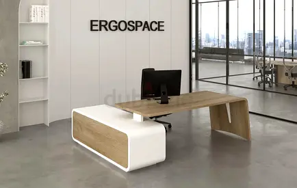 COR L-Shaped Executive Desk Dubai | Modern Executive Office Desk UAE