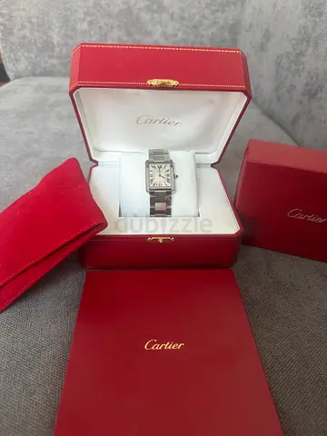 Cartier Tank Must Stainless Steel Unisex Watch with Box, Certificate, Cleaning Kit