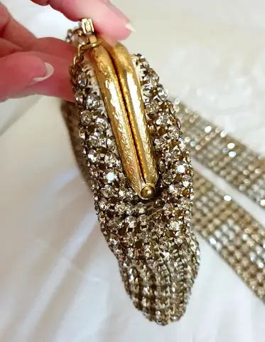 Bohemian Czech crystal purse and belt