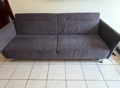 3 Seater Grey Sofa cum Bed