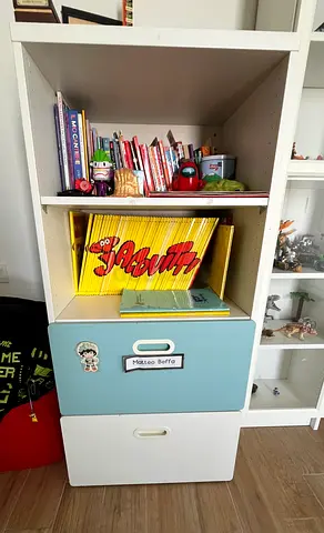 Ikea Kid Book Cabinet with Drawers
