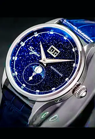 Sugess Moonphase automatic watch- gemstone dial Aventurine
