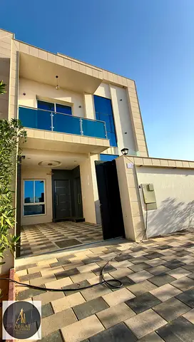 New villa for sale, including registration and ownership fees, near Sheikh Mohammed Bin Zayed Road.