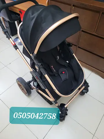 Used Deluxe Baby Stroller - Good Condition, Single Seat, Foldable