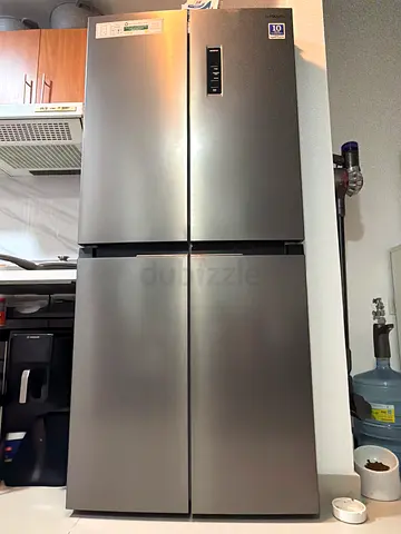Samsung 4-Door Refrigerator - Stainless Steel, Good Condition, Hitachi ,like brand new