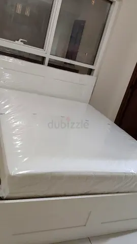 Ikea bremenes bed with mattress queen size