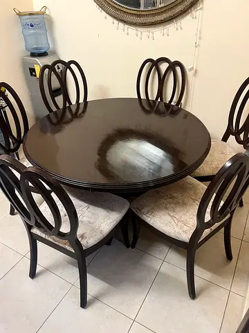 Dining table and chairs