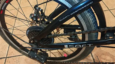 Used Isaft Folding Bike — Rear Wheel and Gear Set in Good Condition