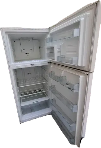 Top Freezer Refrigerator - 2-Door White, Good Working Condition
