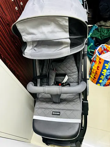 Lightweight Grey Standard Baby Stroller - Good Condition