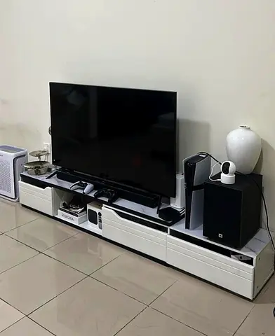 Living Room Modern Shelf Storage Cabinet Table