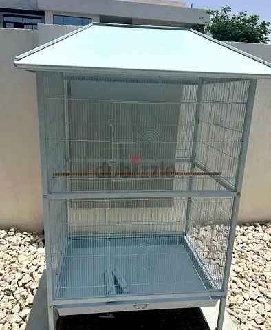 Bird parrot cage 107 x 88.5 x 170cm white