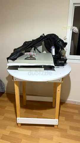 Industrial Sewing Machine on Work Table - Used