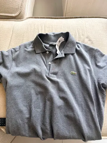Brand new Classic Gray Lacoste Polo -  Size L, tag still on