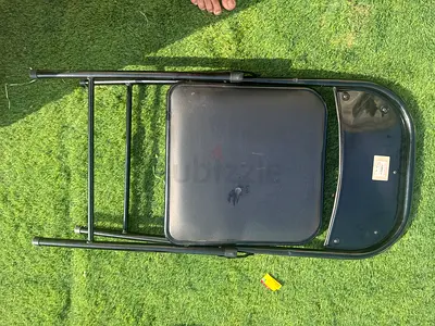 Black Padded Folding Chair