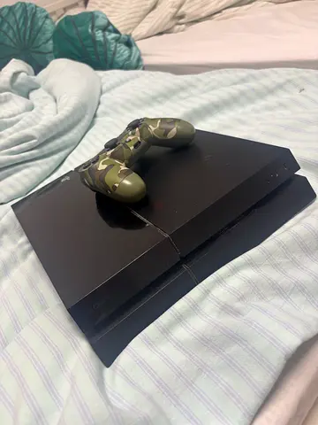 PS4 with controller