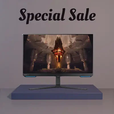 Samsung 32 inches G70B Odyssey G7 4K UHD 144Hz Gaming Monitor LS32BG700EXY