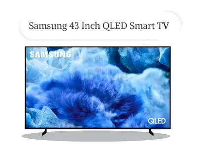 Samsung 43 Inch QLED 4K Samsung Vision AI Smart TV 2025 Model 43Q8F