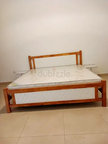 Brand new King size Solid wood bed frame with Mattress Available